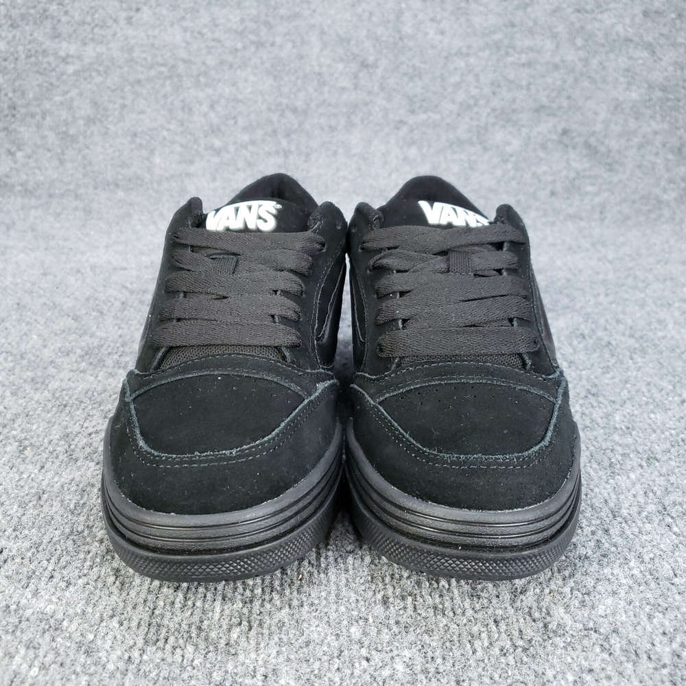 Vans Hylane Shoes Mens Size 8.5 Triple Black Skate Casual Sneakers Fat Tongue‎ - Picture 2 of 16